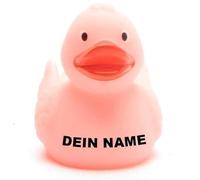 Personalised Bath Duck (Glow in the Dark Duck (Pink)