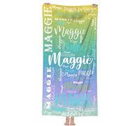 Personalised Beach Towel Custom Name Microfibre, Bath Towels with Name for Swimming Pool Bathroom Camping Travel,Quick Dry, Sand Free, Beach Towel for Adults Kids Lovers 60x120cm/75x150cm/90x180cm