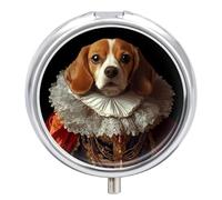 Personalised Beagle Breed Dog Pill Case 3 Compartment Pillbox