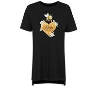 Personalised Bee Day Sweet as Honey Bumblebee Women's Night Shirt Black