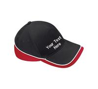 Personalised Beechfield Embroidered Teamwear Competition Contrast Cap Sports