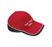Personalised Beechfield Embroidered Teamwear Competition Contrast Cap Sports
