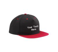 Personalised Beechfield Your Text Embroidered 5-Panel Contrast Snapback Sports