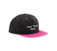Personalised Beechfield Your Text Embroidered 5-Panel Contrast Snapback Sports