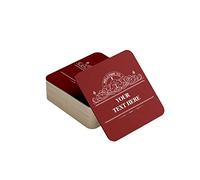 Personalised Beer Mats Pack of 48 - Absorbent Recyclable Square Cardboard Drink Mat Coasters - Accessories for Home Bars Pubs - CO-CARD-RA816-RUBY-48 - ADD YOUR TEXT