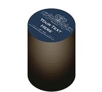 Personalised Beer Mats Pack of 96 - Absorbent Recyclable Round Cardboard Drink Mat Coasters - Accessories for Home Bars Pubs - CO-CARD-DI016-BLUE-R-96 - ADD YOUR TEXT