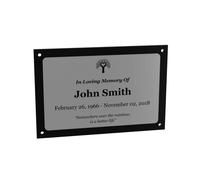 Personalised Bereavement Gifts. Memorial Plaque, Gardens Wall Plaque Or Grave Ornaments - Acrylic, Waterproof and Hard Wearing (Graphic)