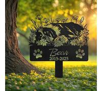 Personalised Bernese Mountain Dog Memorial Stake, Dog Loss Garden Decor | Memorial Plaques for Outdoors, Dog Memorial Gifts for Loss of Dog, Garden Decor, Grave Decorations for Cemetery, Grave Marker