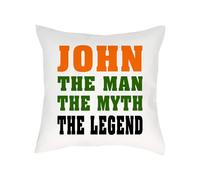 Personalised Best Dad Gift, The Man The Myth The Legend, Sofa decor, Home Décor, Satin Throw Pillow/Cushion. (Satin Cushion Cover With Insert)