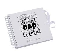 Personalised Best Dad In The World Scrapbook Photo album