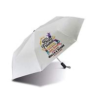 Personalised Best Friends Ghost Friends Untill we die and Walk Through Inspired Birthday/Christmas Themed White Umbrella. (Foldable Mini Umbrella)