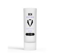 Personalised Best Man Tuxedo Design Shot Glass Wedding Gift for Usher, Groomsman, Father of The Bride & Groom - Customised Text Colours to Match Your Wedding Theme. (Lavender)