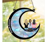 Personalised Bestie Sister Friendship Window Hanging Suncatcher Custom Name Text Funny Friends Suncatchers Window Ornament Gift For Women Friend Birthday Christmas Ornament (style 15)