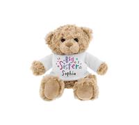Personalised Big Sister Teddy Bear Personalised Memento Company Light Brown One Size