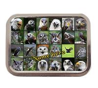 Personalised Birds of Prey Sh298 2oz Tobacco Tin | Baccy Storage | Pill Box | Cigarette Rolling Stash Can