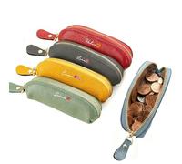 Personalised Birth Flower Coin Purse with Zipper Custom Name Multicolor Mini PU Leather Small Change Purse Small Travel Mini Money Bag Makeup Bag Christmas Birthday Gift for Women Mother Bridesmaids