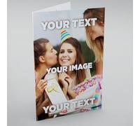 Personalised Birthday Card, Greetings Card, Thank You Card, Inside and Out, Funny Men Women With Envelope Custom Text Name Gift Him Her Son Daughter Photo Image Fathers Day