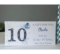 Personalised Birthday Card Money Gift Voucher Wallet Boys Stars Balloon Any Age