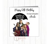 Personalised Birthday Card Umbrella Academy For Son Daughter Grandson Granddaughter Niece Nephew Boys Girls Card