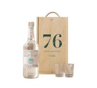 Personalised Birthday Casamigos Blanco Tequila Gift Set - Casamigos Blanco Tequila 70cl with 2 Shot Glasses & Personalised Wooden Gift Box | Birthday Gift for Him & Her