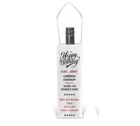 Personalised Birthday Gift Bag for 70cl Bottle of Wine Spirits Limited Edition Design For 18th 21st 30th 40th 50th 60th 65th 70th 80th