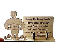 Personalised Birthday Gift, Fitness, Personal Trainer, Gym Lovers, Workout, Weightlifting Money Holder, Muscle, Money Gift For Him