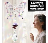 Personalised Birthday Gifts for Women Best Friend Nanny 70th 60th 50th 40th 30th 18th, Custom Rainbow Crystal Suncatcher Butterfly for Windows Christmas Anniversary Presents Friend Gifts for Her