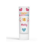 Personalised Birthday Hearts & Stars Shot Glass Gift for 18th|21st|30th|40th|50th Daughter|Granddaughter|Mum|Sister|Mummy|Girls|