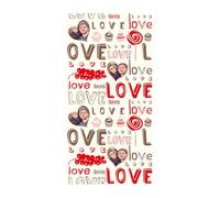 Personalised Birthday Wrapping Paper With Face Photo Gift Wrap Funny Custom Design 31.4in Long 11.8in Wide for Any Age Girls Boys Kids Adult Celebration Party Anniversary