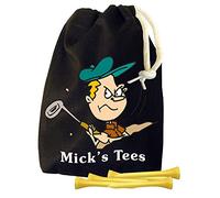 Personalised Black Drawstring Tee Bag - with 100 plain 54mm tees