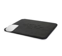 Personalised Black Leather Mouse Mat, Engraved Mouse Pad, Desk Mouse Pad, Gifts for Him, Father's Day, Birthday
