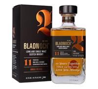 Personalised Bladnoch 11 Year Old Single Malt Scotch Whisky - Bourbon Cask | Gift for Men, Customised Engraved Whisky Bottle, Bladnoch 11 with Custom Engraving, Gift Ideas for Birthday, (70cl/46.7%)