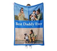 Personalised Blanket - Custom Photo Blanket for Adults, Kids, and Pets, Soft Fleece Memory Throw for Weddings, Anniversaries, or Any Occasion - Unique Personalised Gifts for Couples or Loved Ones