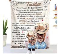 Personalised Blanket Gifts for Daughter from Parents, Cuddly Blanket to Our Daughter from Mum and Dad, 18th Birthday Girl, Funny Christmas Graduation Gifts