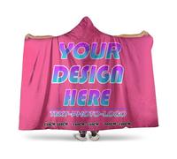 Personalised blanket hoodie Custom Wearable oversized hoodie women Adults Add Your Text/logo/Photo Cosy snoodie Flannel Poncho fleece fluffy hooded for Teenage Girl Christmas birthday wife Gifts