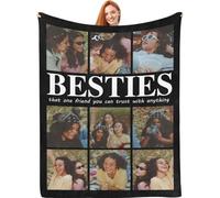Personalised blanket with photo and text - ships next day, custom throw blanket photo throw, customised picture blanket, gifts for family and couples, Father’s Day and funny gifts