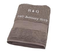 Personalised Bliss Pima Cotton Bath Sheet, Super Absorbent Hotel Quality, 650gsm, Machine Washable 40℃ and Tumble Dry, 90x150cm