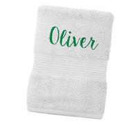 Personalised Bliss Pima Cotton Bath Towel, Super Absorbent Hotel Quality, 650gsm, Machine Washable 40℃ and Tumble Dry, 70x127cm