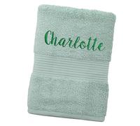 Personalised Bliss Pima Cotton Bath Towel, Super Absorbent Hotel Quality, 650gsm, Machine Washable 40℃ and Tumble Dry, 70x127cm