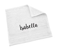 Personalised Bliss Pima Cotton Face Cloth, Super Absorbent Hotel Quality, 650gsm, Machine Washable 40℃ and Tumble Dry, 30x30cm