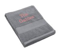 Personalised Bliss Pima Cotton Hand Towel, Super Absorbent Hotel Quality, 650gsm, Machine Washable 40℃ and Tumble Dry, 50x90cm