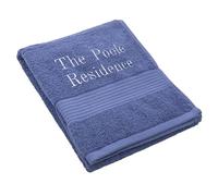 Personalised Bliss Pima Cotton Hand Towel, Super Absorbent Hotel Quality, 650gsm, Machine Washable 40℃ and Tumble Dry, 50x90cm