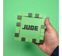 Personalised Block Mining Coaster Set