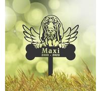 Personalised Bloodhound Dog Memorial Stake, Cemetery Marker, Bereavement Gifts, Grave Decorations, Memorial Plaques, Sympathy Sign, Pet Grave Marker, Remembrance Plaque