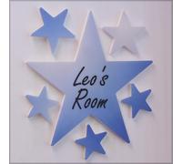 Personalised Blue Colour Star Door Name Plaque Boy or Girls Bedroom Room Sign