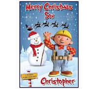 Personalised Bob The Builder Christmas Card for Boy or Girl (Boy)