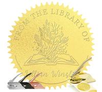 Personalised Book Embosser Custom Book Embosser from The Library of Ex Libris Custom Personal Embosser Stamp Floral Book Stamp
