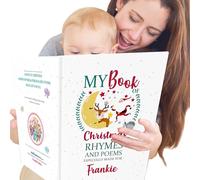 Personalised Book of Christmas Rhymes and Poems for Children Aged 0-8 Years. Your Child's Name with Be Included in The Poems. A Delightful Festive Keepsake Gift for Boy or Girls.