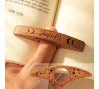 Personalised Book Page Holder - Once Upon A Time, Custom Wooden Thumb Page Holder for One-Handed Reading, Reading Bookish Accessories Gift for Teachers Book Lovers