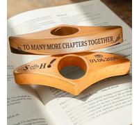 Personalised Book Page Holder - to Many More Chapters Together, Custom Wooden Thumb Page Holder for One-Handed Reading, Reading Bookish Accessories Gift for Teachers Book Lovers